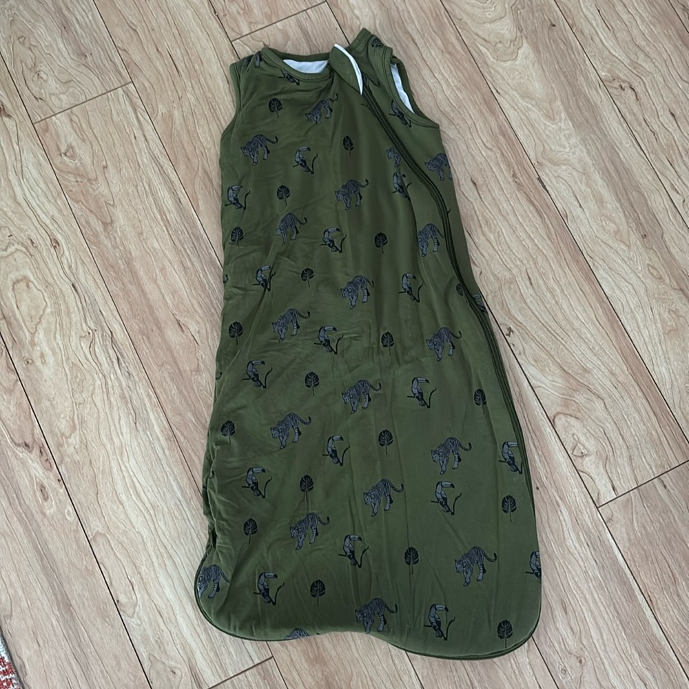 Small Kyte Baby Sleep Bag - Green Jungle - tog 1.0